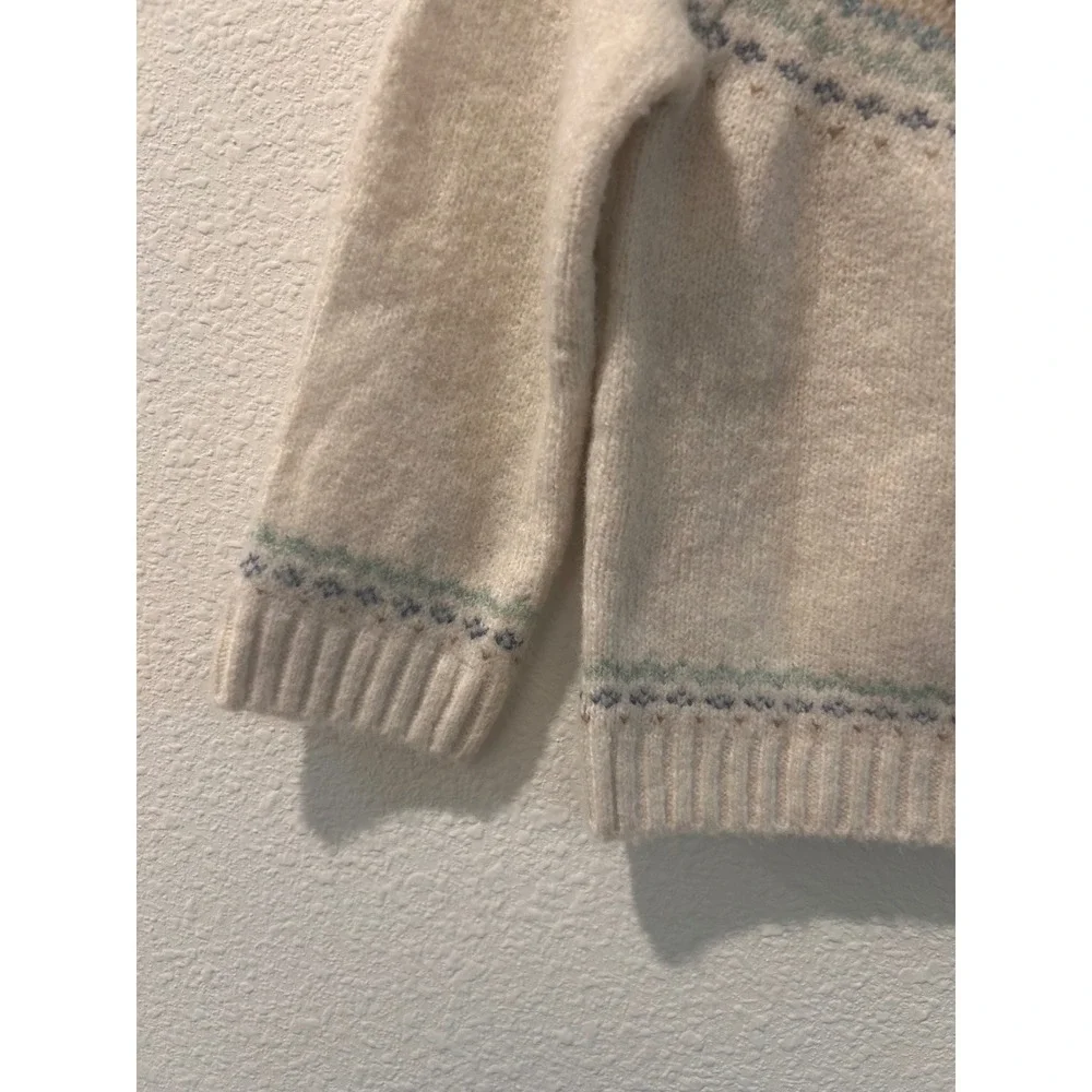 Tommy Bahama Kids Baby Sweater Fair Isle Bear Buttons Cream Size‎ 12M